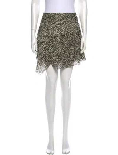 Pre-owned Iro Silk Mini Skirt In Black