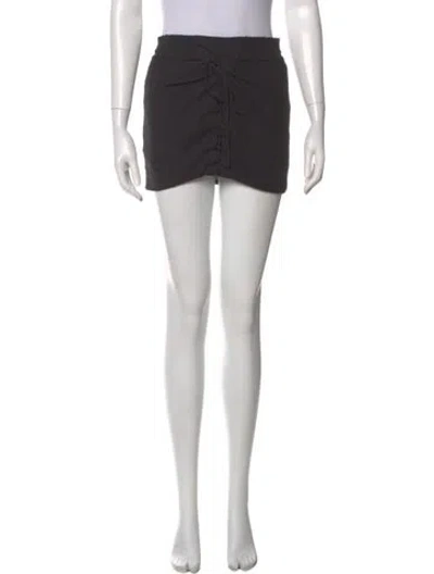 Pre-owned Iro Silk Mini Skirt In Black