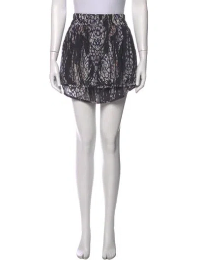 Pre-owned Iro Silk Mini Skirt In Black