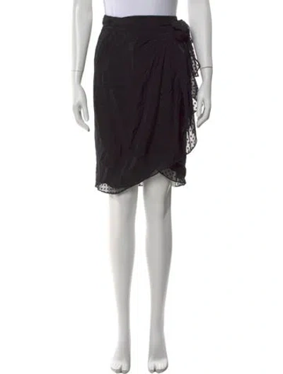 Pre-owned Iro Silk Mini Skirt In Black