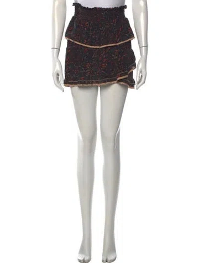 Pre-owned Iro Silk Mini Skirt In Black