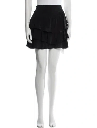 Pre-owned Iro Silk Mini Skirt In Black