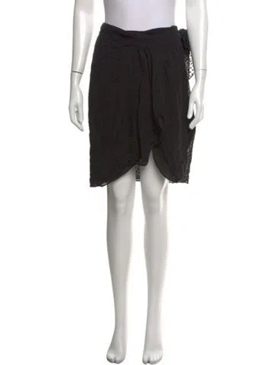 Pre-owned Iro Silk Mini Skirt In Black