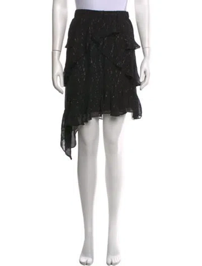 Pre-owned Iro Silk Mini Skirt In Black