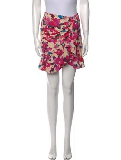 Pre-owned Iro Silk Mini Skirt In Blue