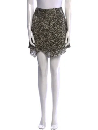 Pre-owned Iro Silk Mini Skirt In Multi