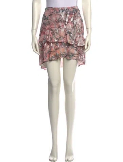 Pre-owned Iro Silk Mini Skirt In Multi