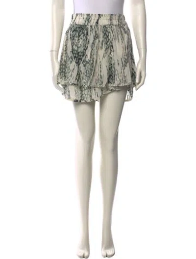 Pre-owned Iro Silk Mini Skirt In Multi
