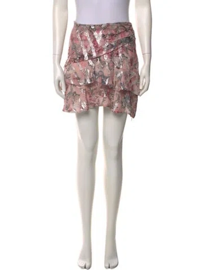 Pre-owned Iro Silk Mini Skirt In Multi