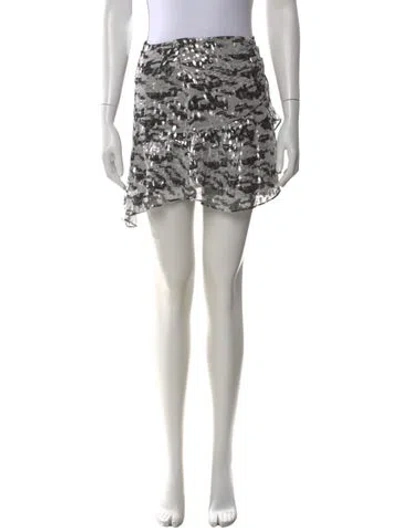 Pre-owned Iro Silk Mini Skirt In Multi