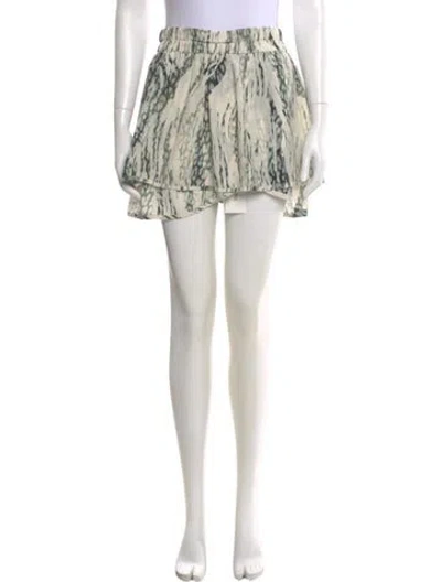 Pre-owned Iro Silk Mini Skirt In Neutral