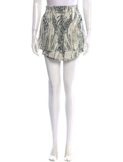 Pre-owned Iro Silk Mini Skirt In Neutral
