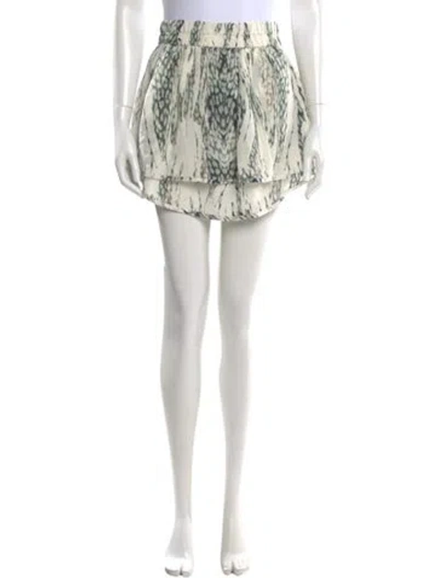 Pre-owned Iro Silk Mini Skirt In Neutral