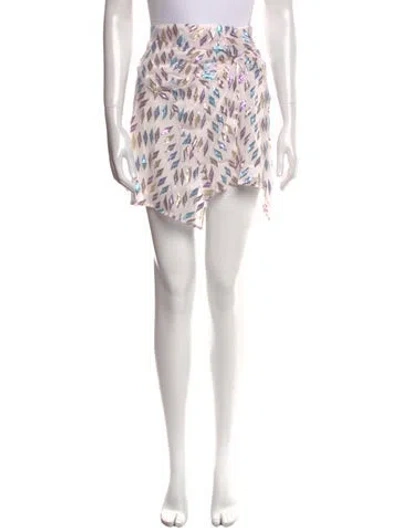 Pre-owned Iro Silk Mini Skirt In Pink