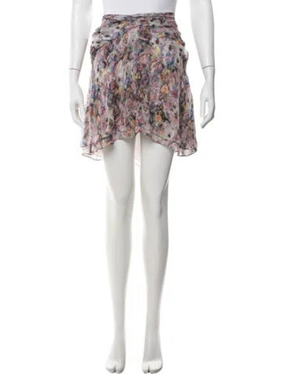 Pre-owned Iro Silk Mini Skirt In Pink