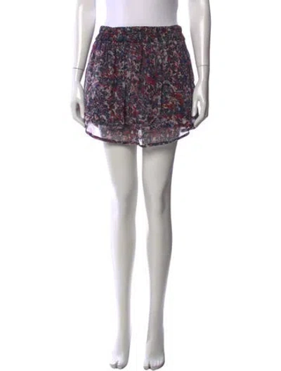 Pre-owned Iro Silk Mini Skirt In Red