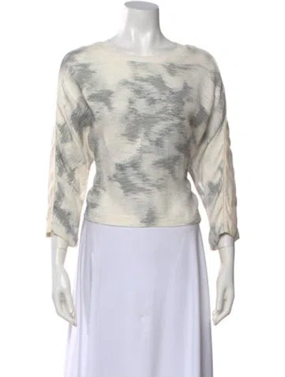Pre-owned Iro Silk Patterned Top In Multi