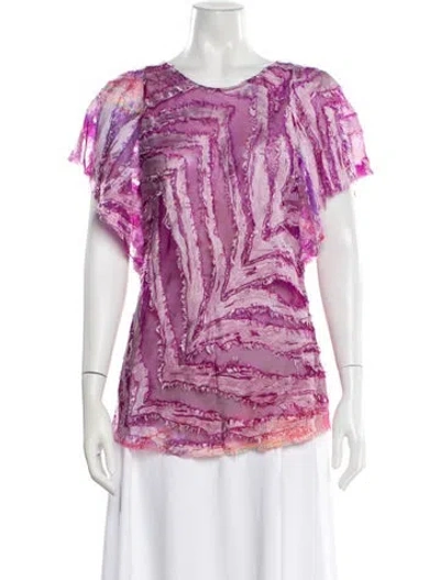 Pre-owned Iro Silk Printed Blouse