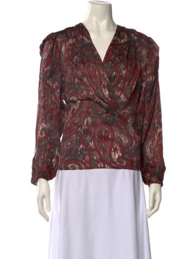 Pre-owned Iro Silk Printed Blouse In Multi