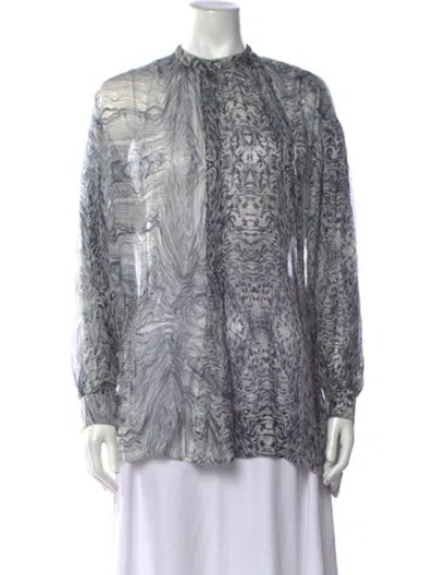 Pre-owned Iro Silk Printed Blouse In Multicolor