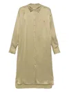 Iro Silk Shirtdress In Green