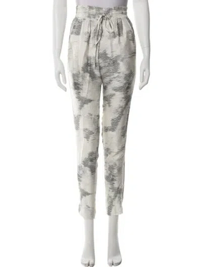 Pre-owned Iro Silk Skinny Leg Pants In White