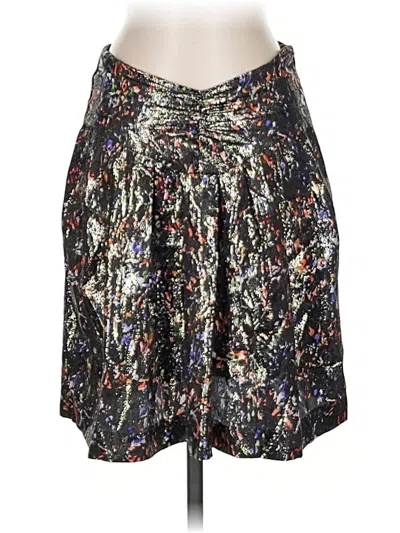 Pre-owned Iro Silk Skirt In Silver
