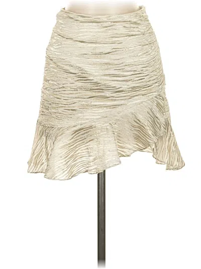 Iro Isaura Asymmetric Tweed Mini Skirt In Ivory