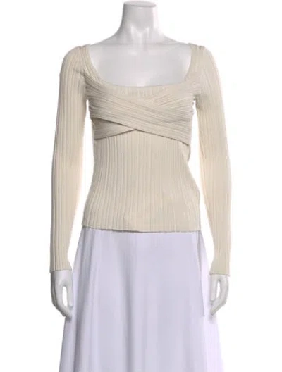 Pre-owned Iro Silk Square Neckline Top In Neutral