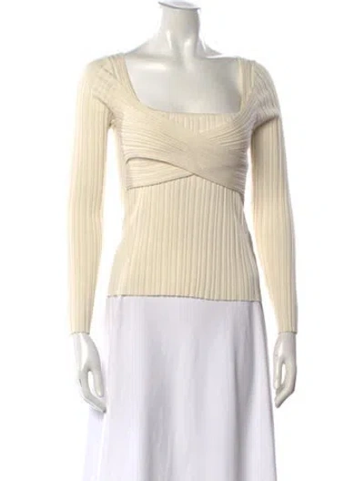 Pre-owned Iro Silk Square Neckline Top In Neutral