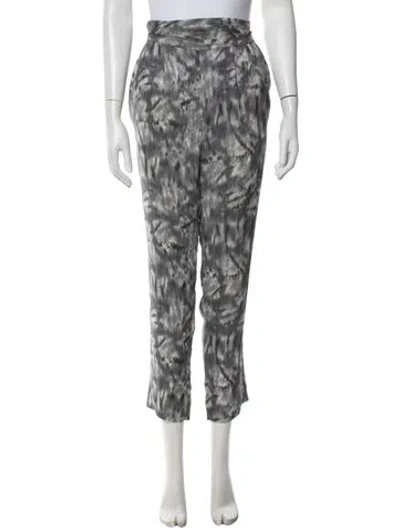 Pre-owned Iro Silk Straight Leg Pants In Multicolor
