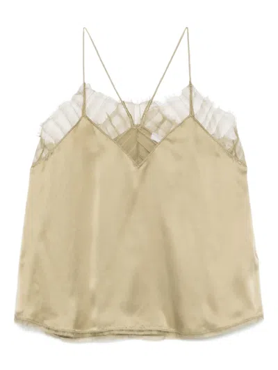 Iro Silk Top In Neutral