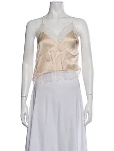 Pre-owned Iro Silk V-neck Top W/ Tags In White