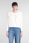 Iro Siname Casual Jacket In Beige Polyester In Beige