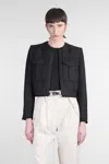 Iro Siname Casual Jacket In Black Polyester In Black