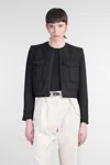 Iro Siname Casual Jacket In Black Polyester In Black