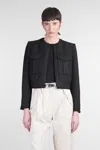 Iro Siname Casual Jacket In Black Polyester
