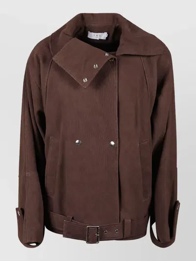 Iro Single Breasted Coat In Brown