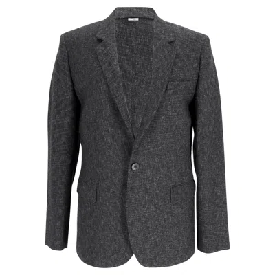 Iro Single-breasted Tweed Blazer In Grey Wool In Gray