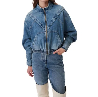 Iro Sivra Denim Jackets In Blue Cotton