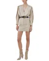 Iro Skala Leather Dress In Beige