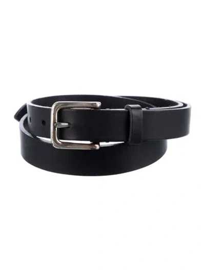 Pre-owned Iro Skinny Leather Belt In Black