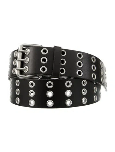 Pre-owned Iro Skinny Leather Belt In Black
