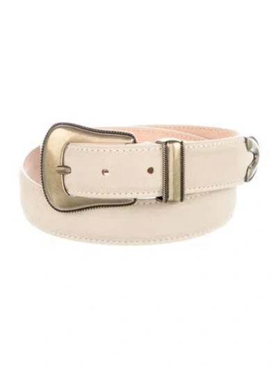 Pre-owned Iro Skinny Leather Waist Belt In Neutrals