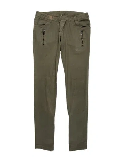 Pre-owned Iro Skinny Leg Pants In Green