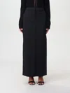 Iro Isice Wool-blend Twill Maxi Skirt In Schwarz