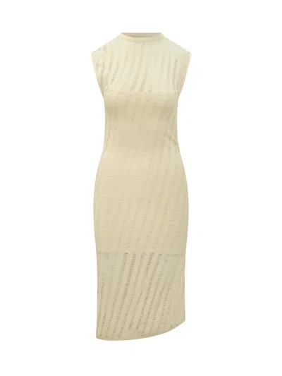 Iro Sleek Sleeveless Lungo Suit In Vanilla