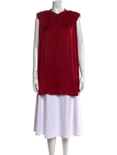 Pre-owned Iro Sleeveless Blouse In Red