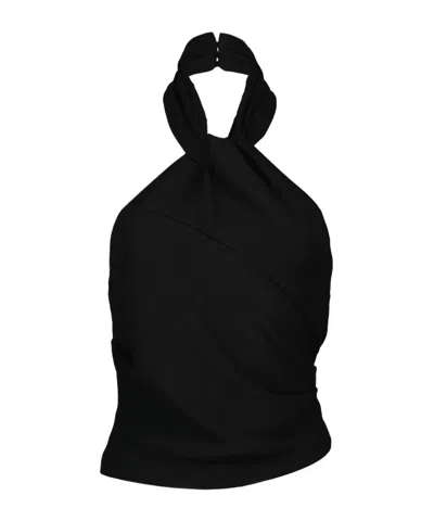 Iro Sleeveless Design Top In Black