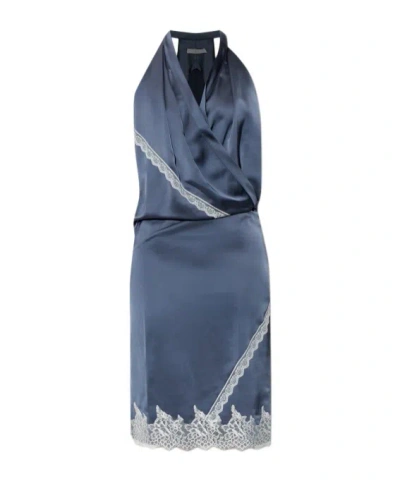 Iro Sleeveless Dress In Blue